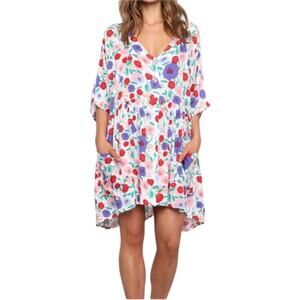 Petal & Pup Keats Floral Oversized Mini Dress - size S/M